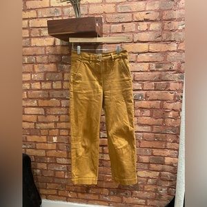 Everlane Straight Leg crop in golden brown